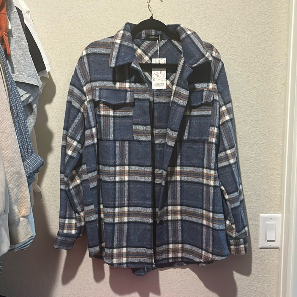 Automet Plaid Shacket